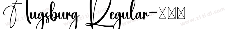 Augsburg Regular字体转换